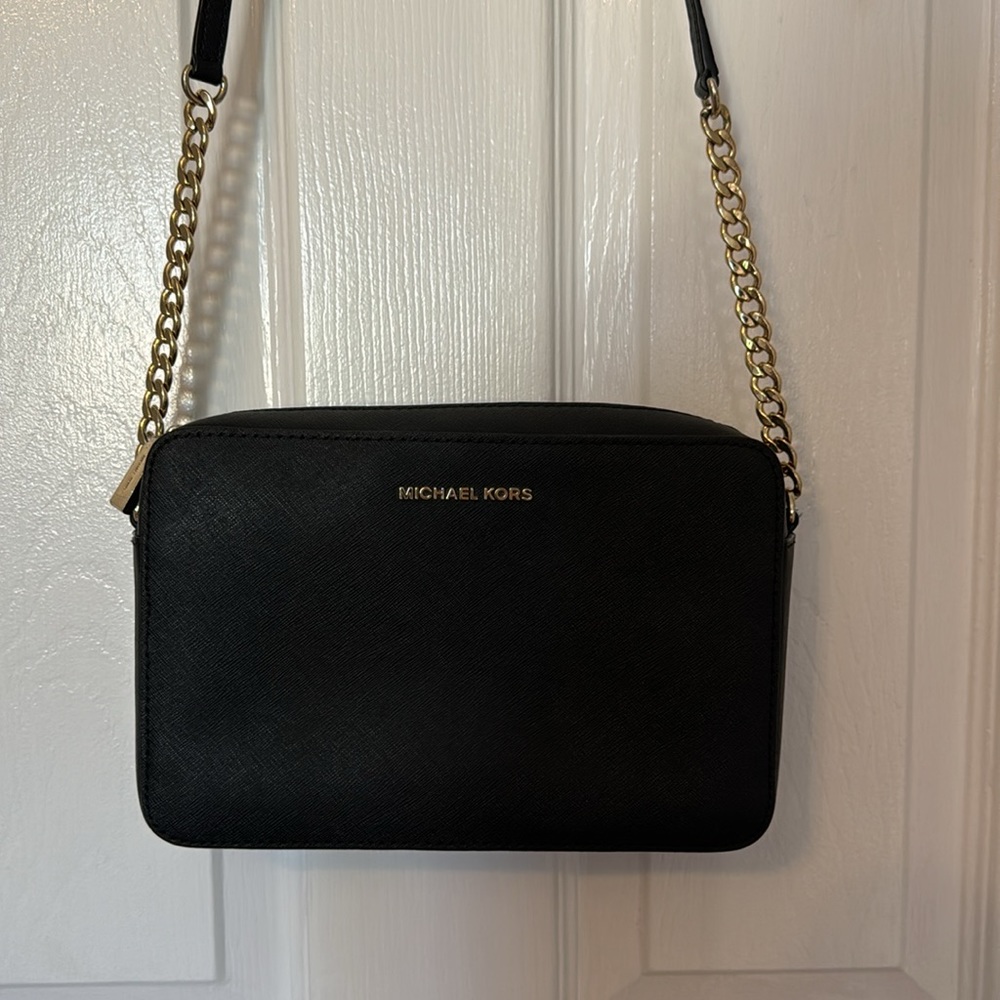 MICHAEL Michael Kors Jet Set Large Saffiano Leather Crossbody Bag - Picture 4 of 11